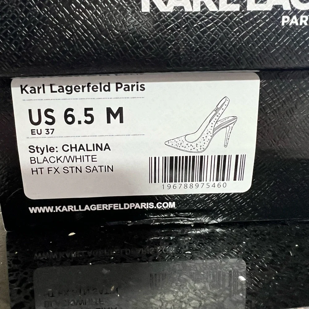 Karl Lagerfeld Paris brand new Pointed-Toe Slingback Pumps 6.5 - Picture 2 of 7